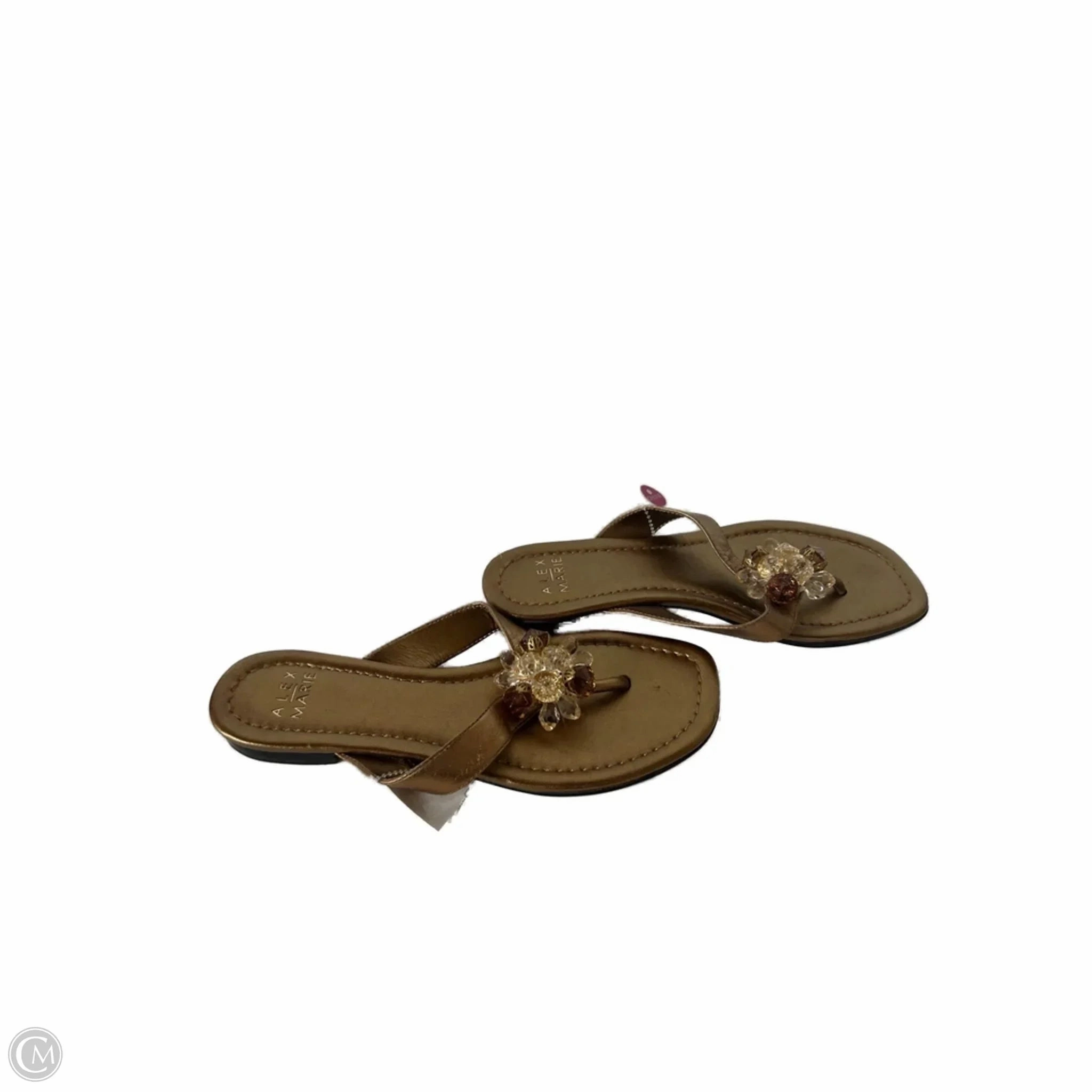 Most Comfortable Flip Flops Sandals Flip Flops By Alex Marie In Gold, Size: 6