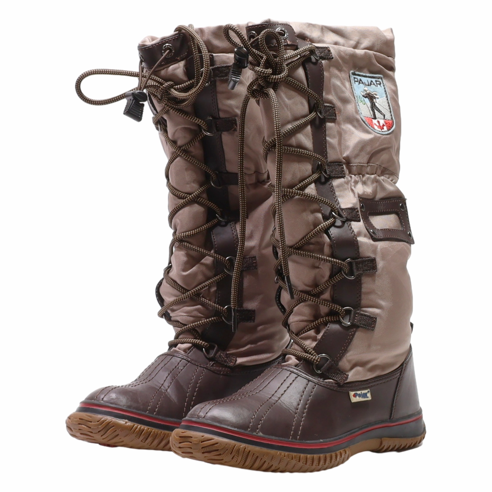 Snow Plow Boots PAJAR Snow Boots Brown Synthetic Womens UK 6