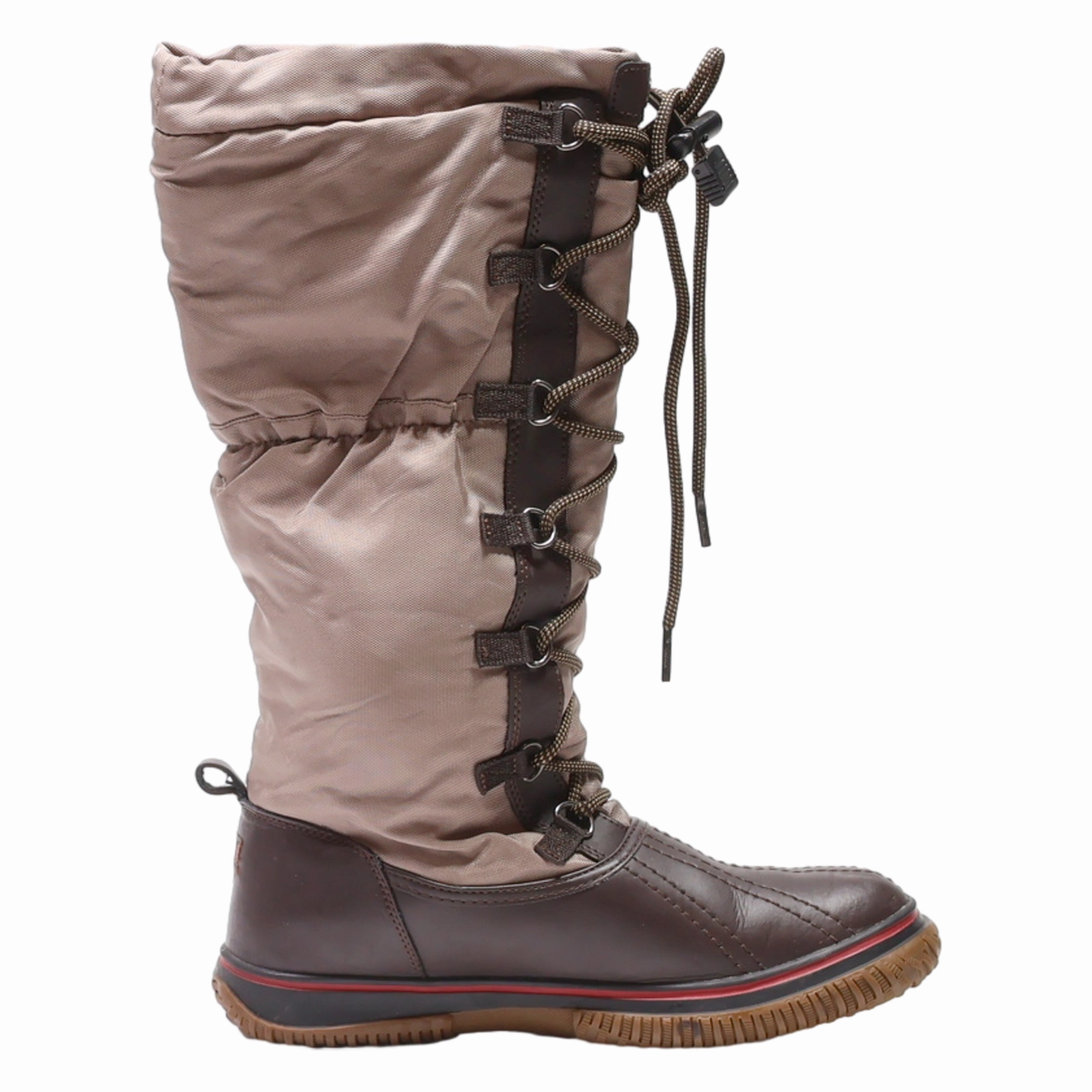 PAJAR Snow Boots Brown Synthetic Womens UK 6 Inserts Snow Boots