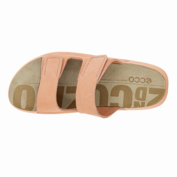 Raf Simons Flip Flops Ecco Women's 2nd Cozmo Two Band Slide - Dusty Peach
