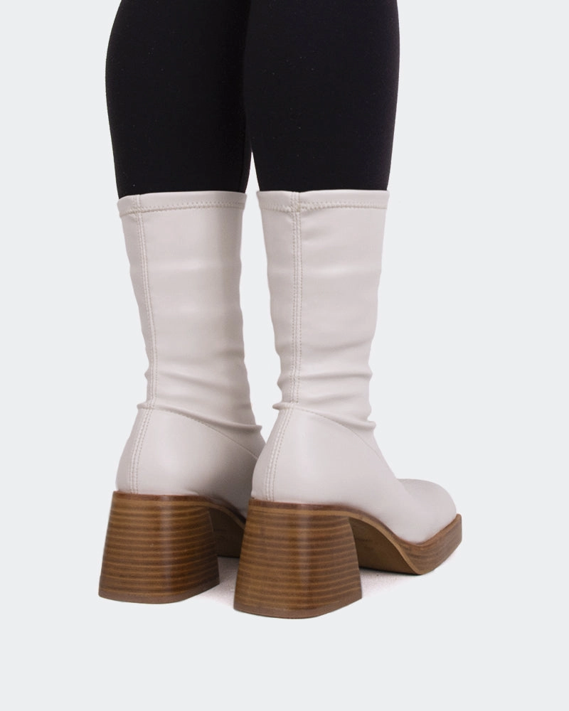 Chelsea Boots Barefoot Bordon Off White Stretch