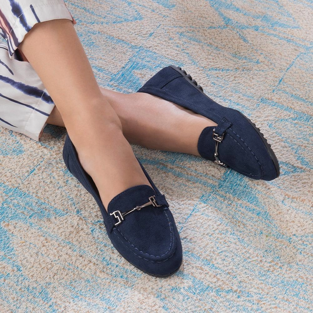 Penny Loafers With Penny In Them Tresmode Sangelus Blue Women's Dress Loafers