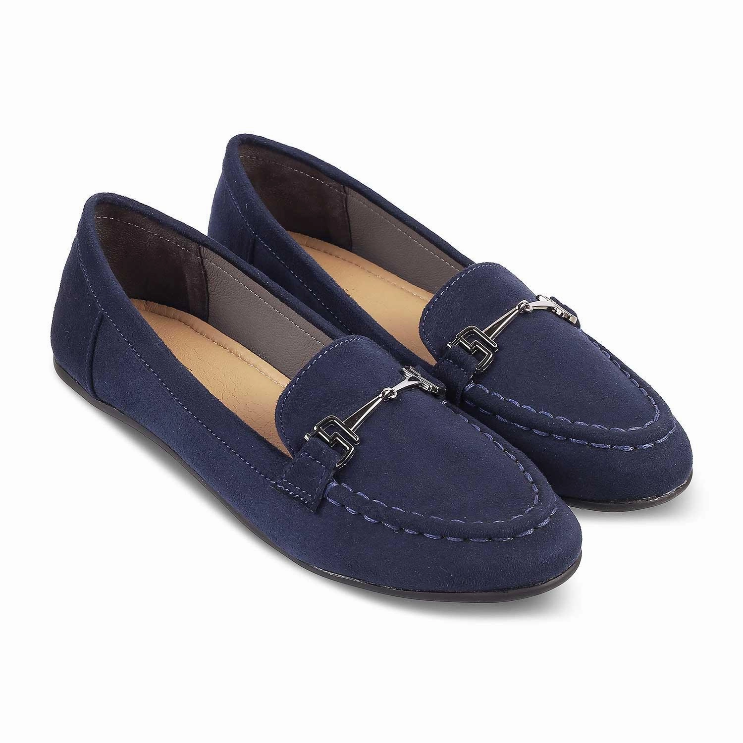 Tresmode Sangelus Blue Women's Dress Loafers Journey West Loafers