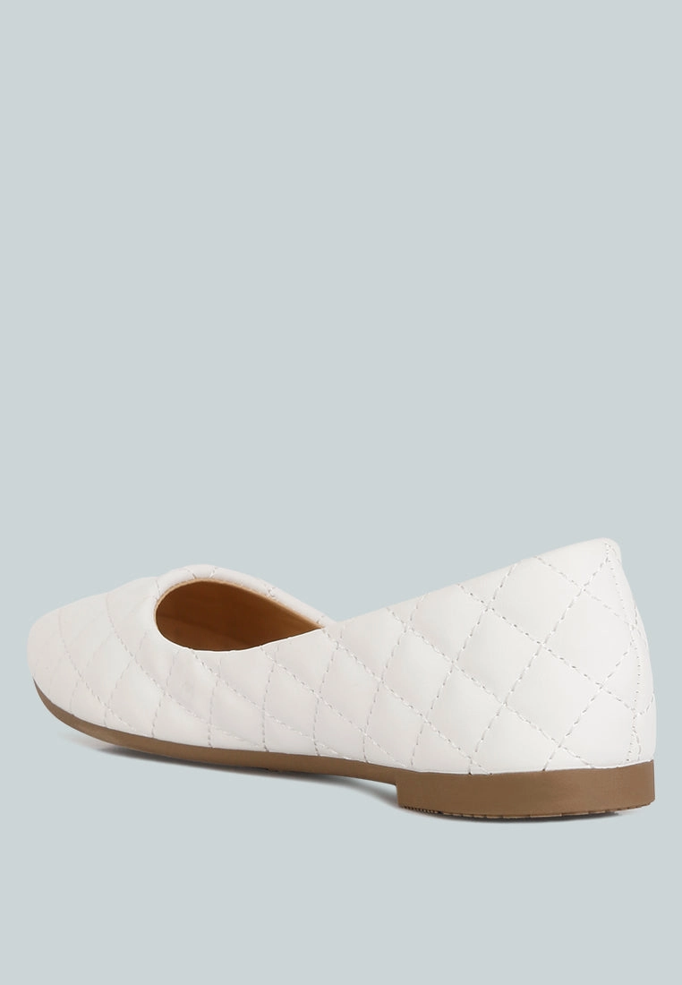 rikhani quilted detail ballet flats Flat Shoes Urban & Co