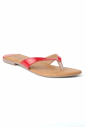 Report Sandals SOLES Bold Red Flat Sandals