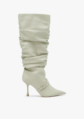 Mamny High Heel Boots Light Green Anatomic Boots