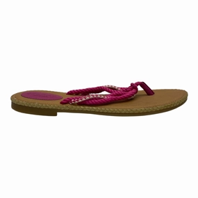 Sandals Flip Flops By Sperry In Pink & Tan, Size:7.5 Cactus Flip Flops