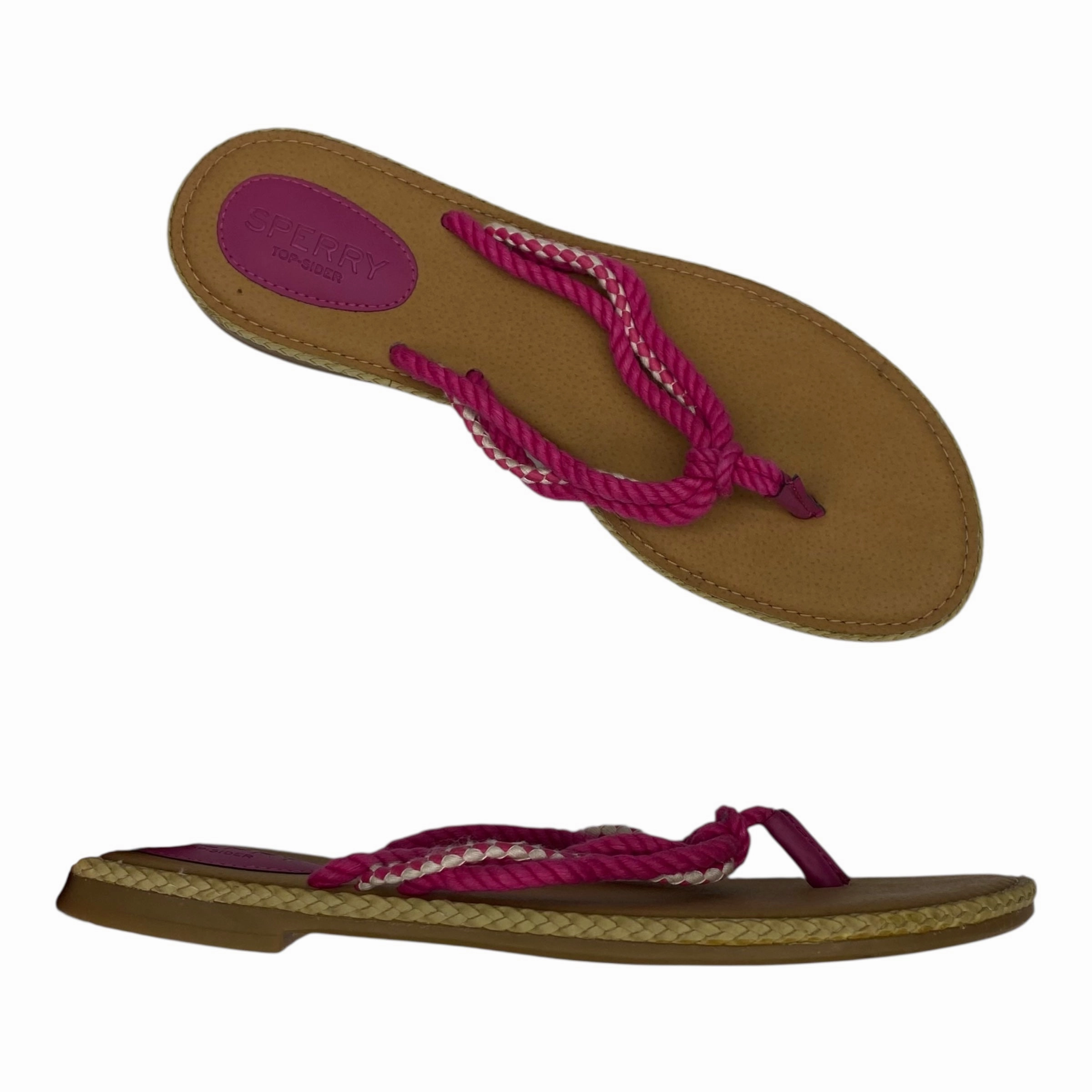 Flip Flops Vs Sandals Sandals Flip Flops By Sperry In Pink & Tan, Size:7.5