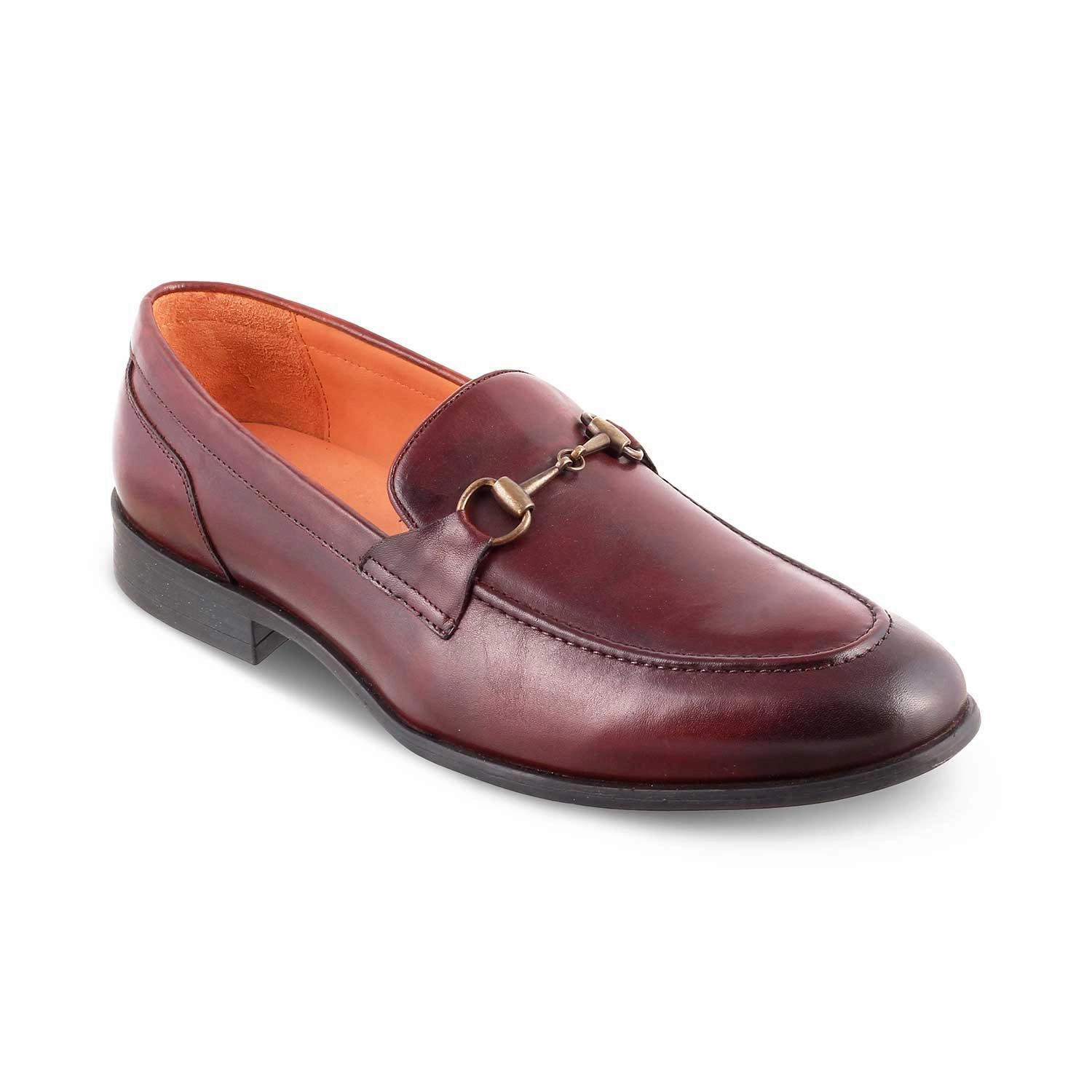 The Pierre Brown Men's Leather Horse-Bit Loafers Tresmode Loafers Skate