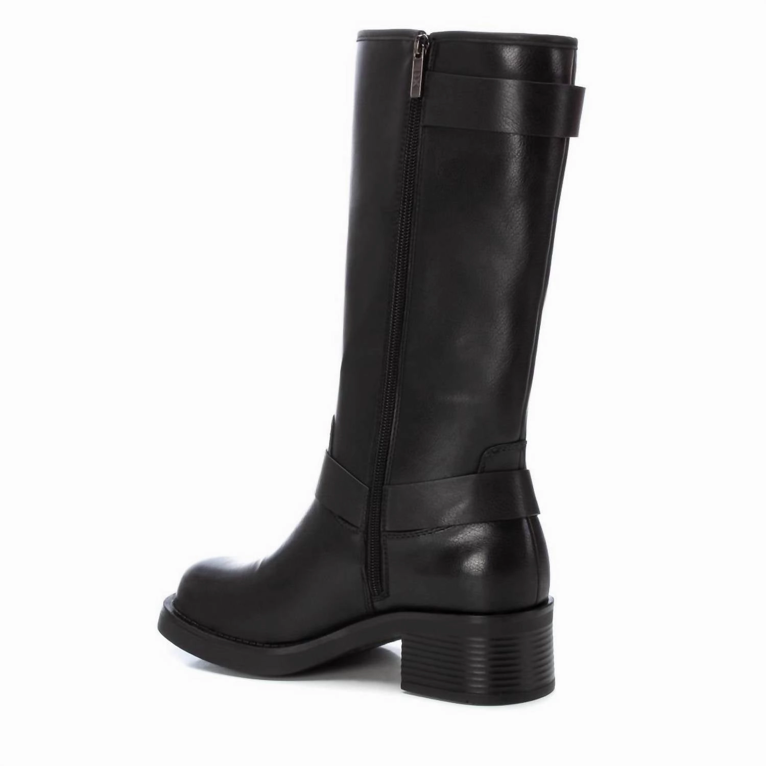 Women's Biker Boots In Black Lineman Boots