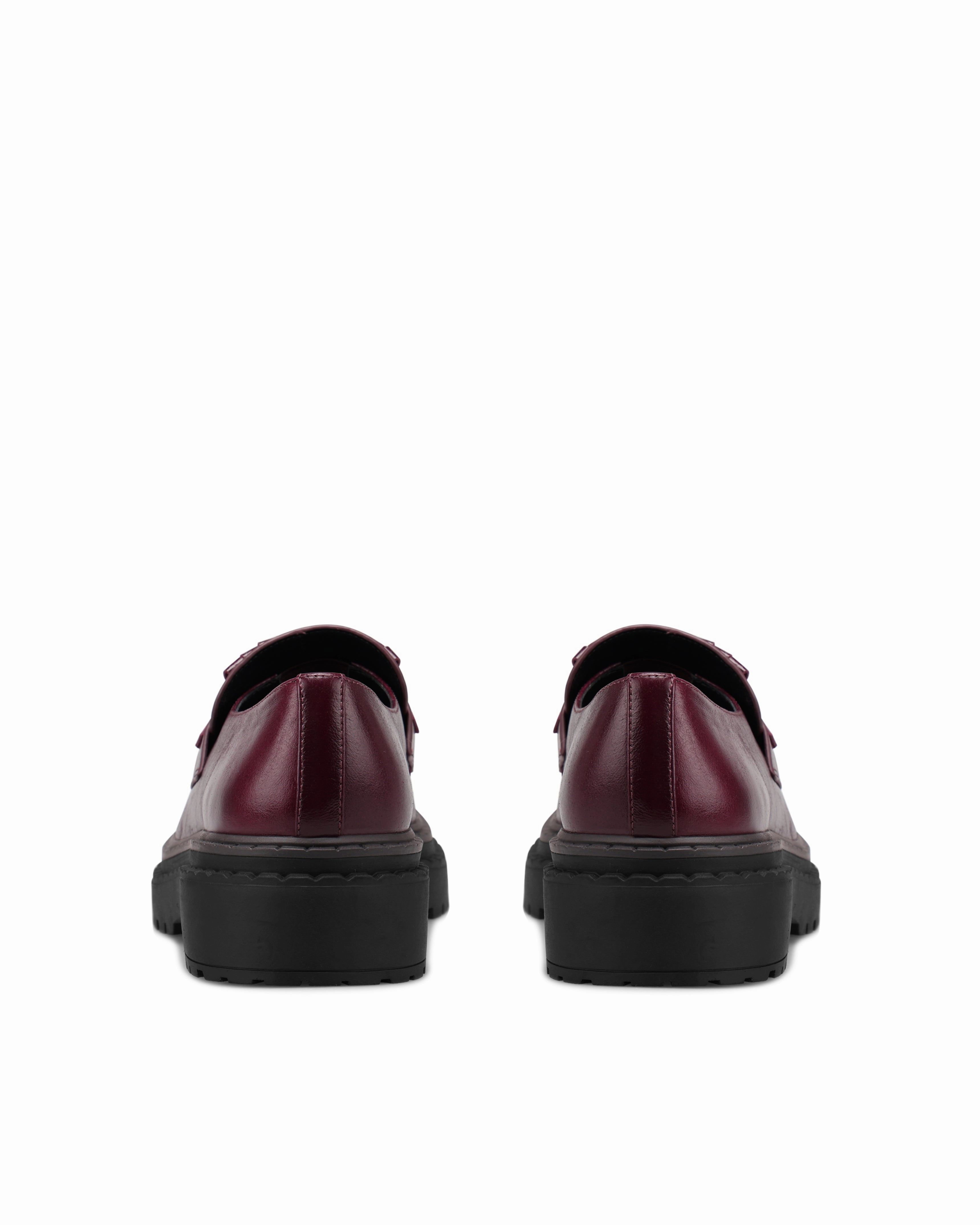 Perry Burgundy Leather Giorgio Brutini Shoes Loafers