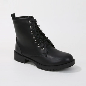 Hot Weather Combat Boot Phillina Lace-Up Rugged Sole Combat Boots