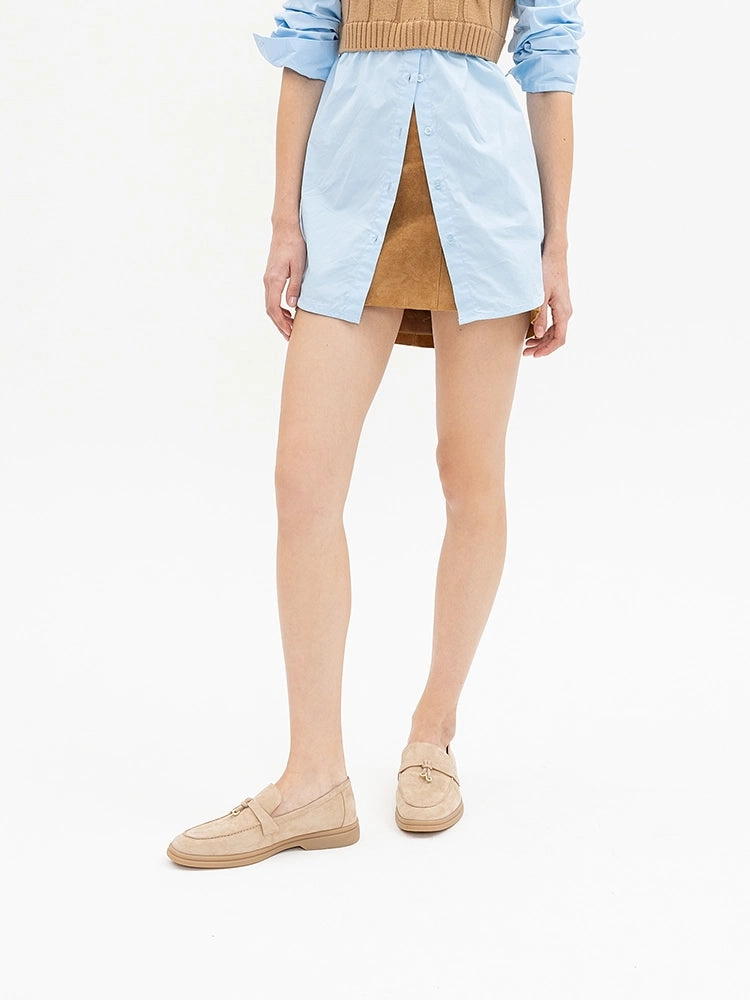 Phoenix Knot Detail Suede Loafers Flats And Loafers