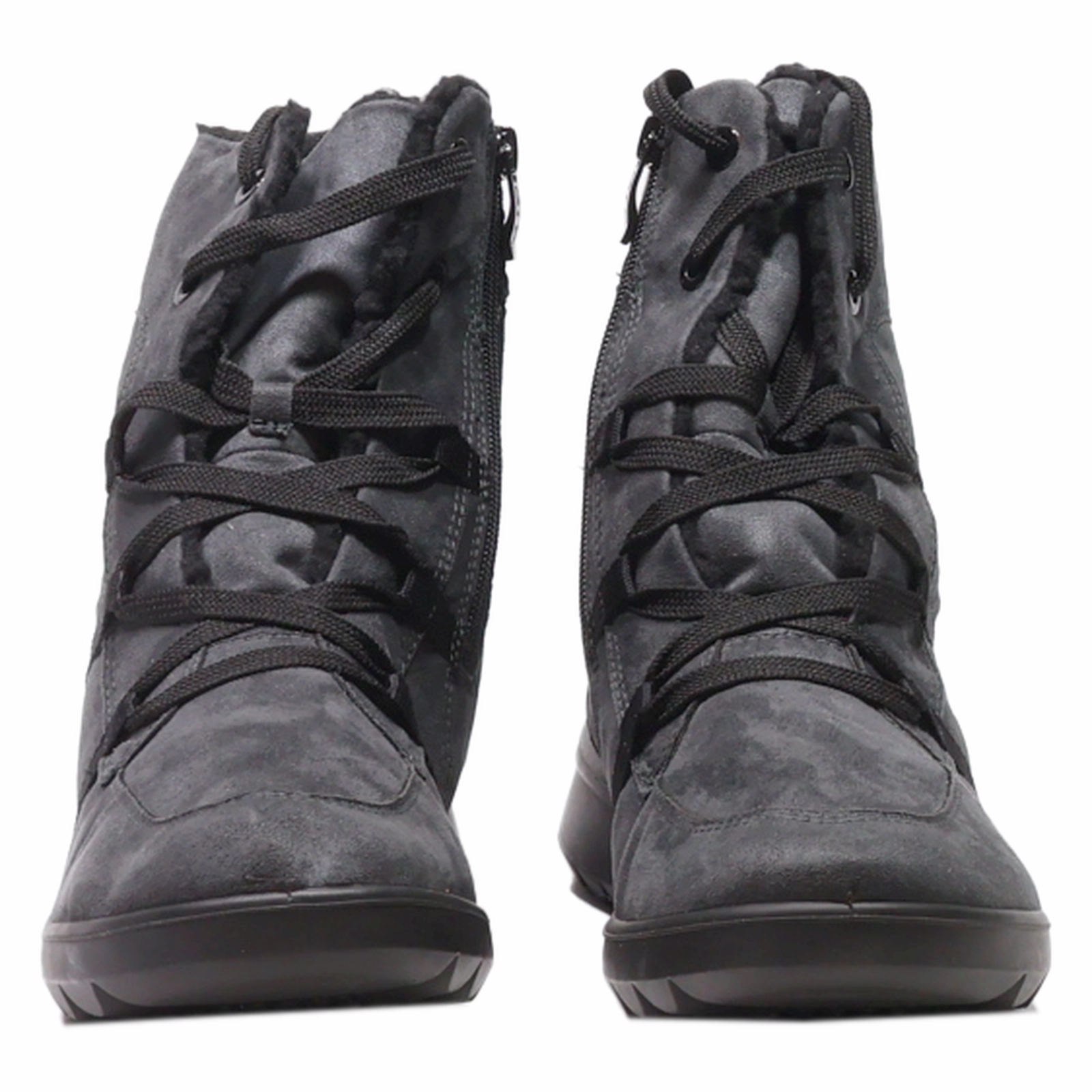 ARA Snow Boots Black Suede Womens UK 9 Wide Toe Box Snow Boots