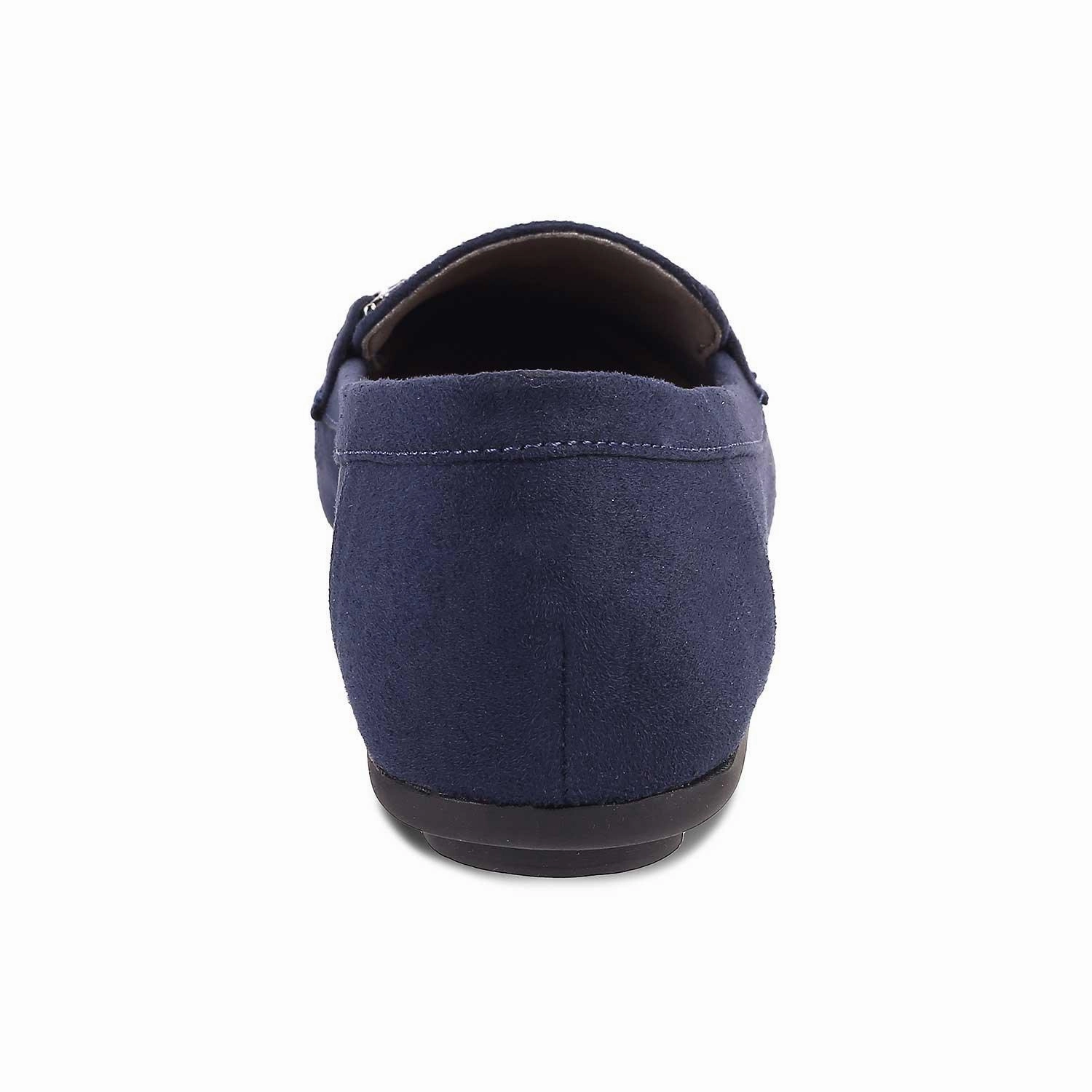 The Angelus Blue Women's Dress Loafers Tresmode Patent Leather Penny Loafers