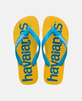 Wholesale Flip Flops To Decorate HAVAIANAS TOP LOGOMANIA 2 - BEIGE