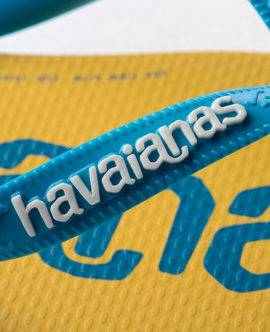 HAVAIANAS TOP LOGOMANIA 2 - BEIGE Silk Flip Flops