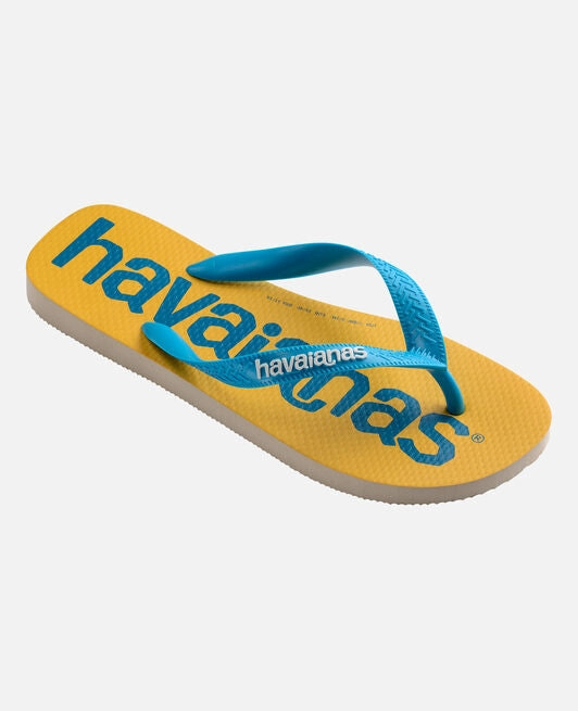Logo Flip Flops HAVAIANAS TOP LOGOMANIA 2 - BEIGE