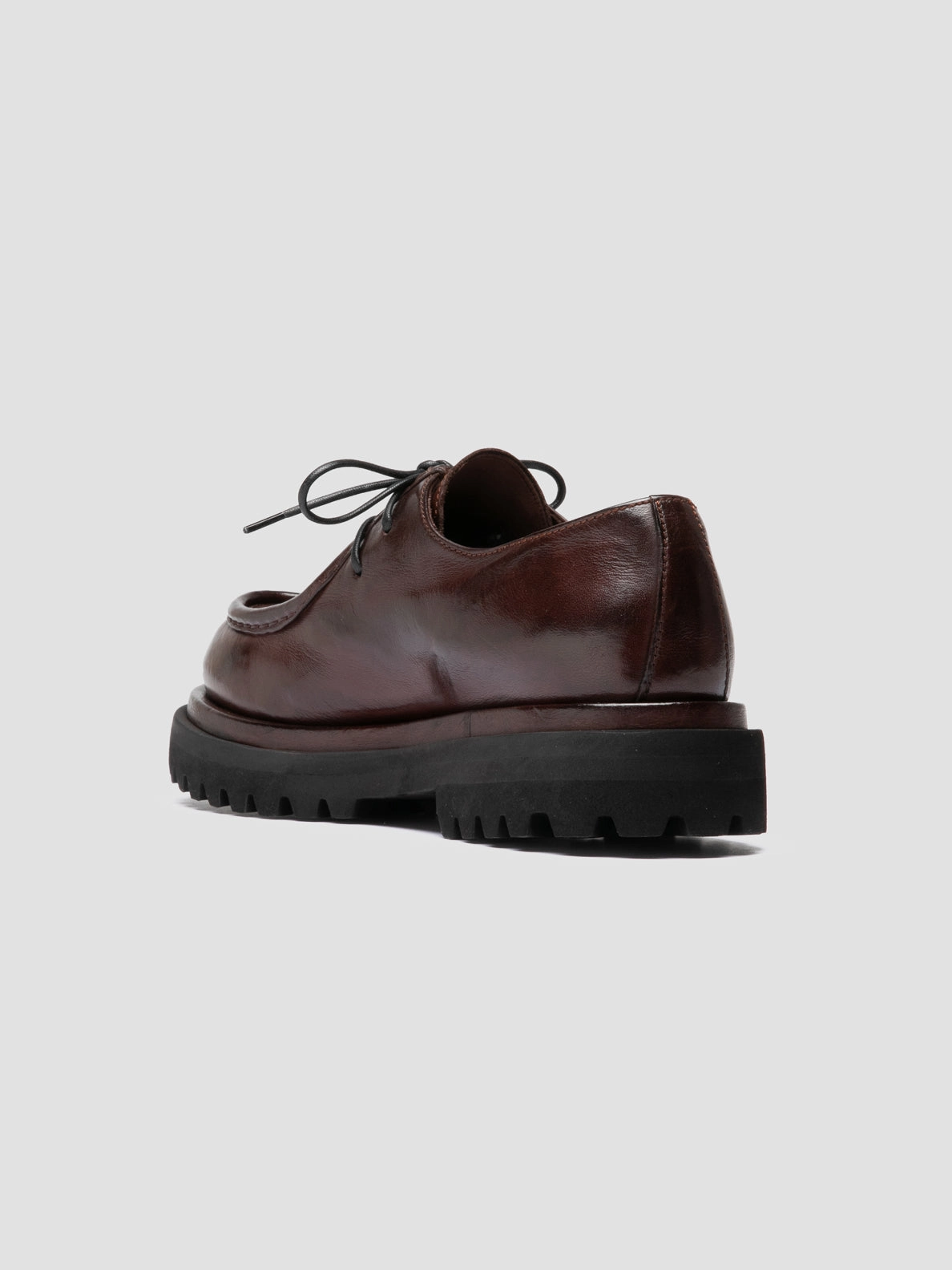 Boat Shoes WISAL DD 125 - Burgundy Leather Derby Shoes