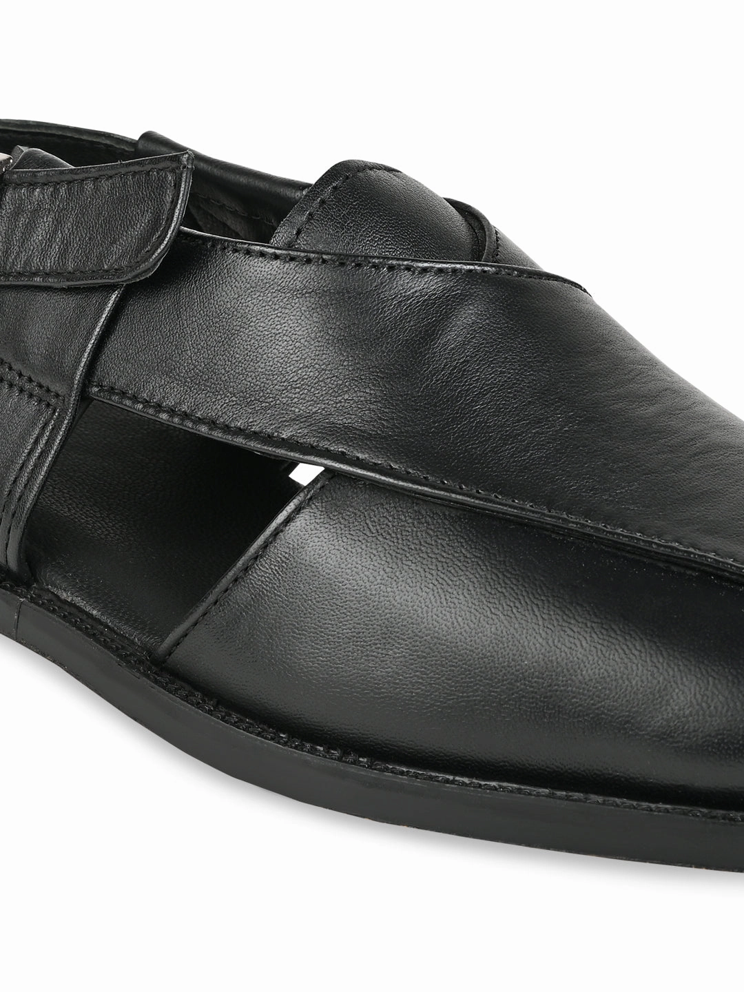 Discontinued Born Sandals Regal Black Men Leather Slip On Sandals