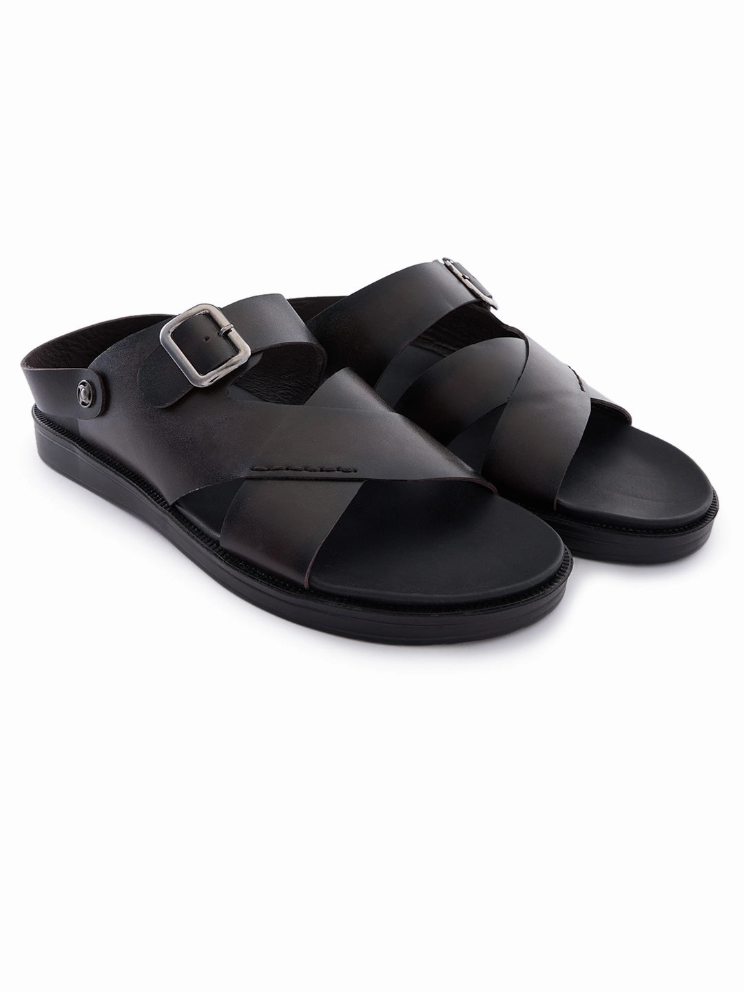 Regal Brown Men Smart Casual Leather Sandals Earth Origins Sandals