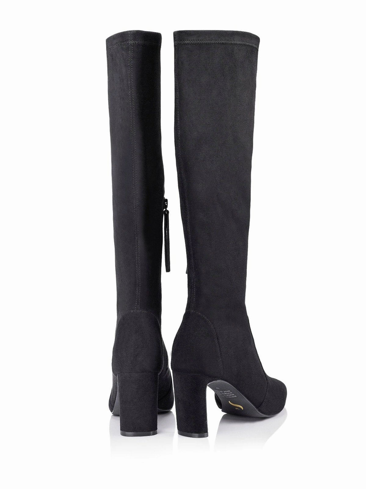 Knee High Hunter Rain Boots Bradley Knee High Boots - Black Stretch Micro