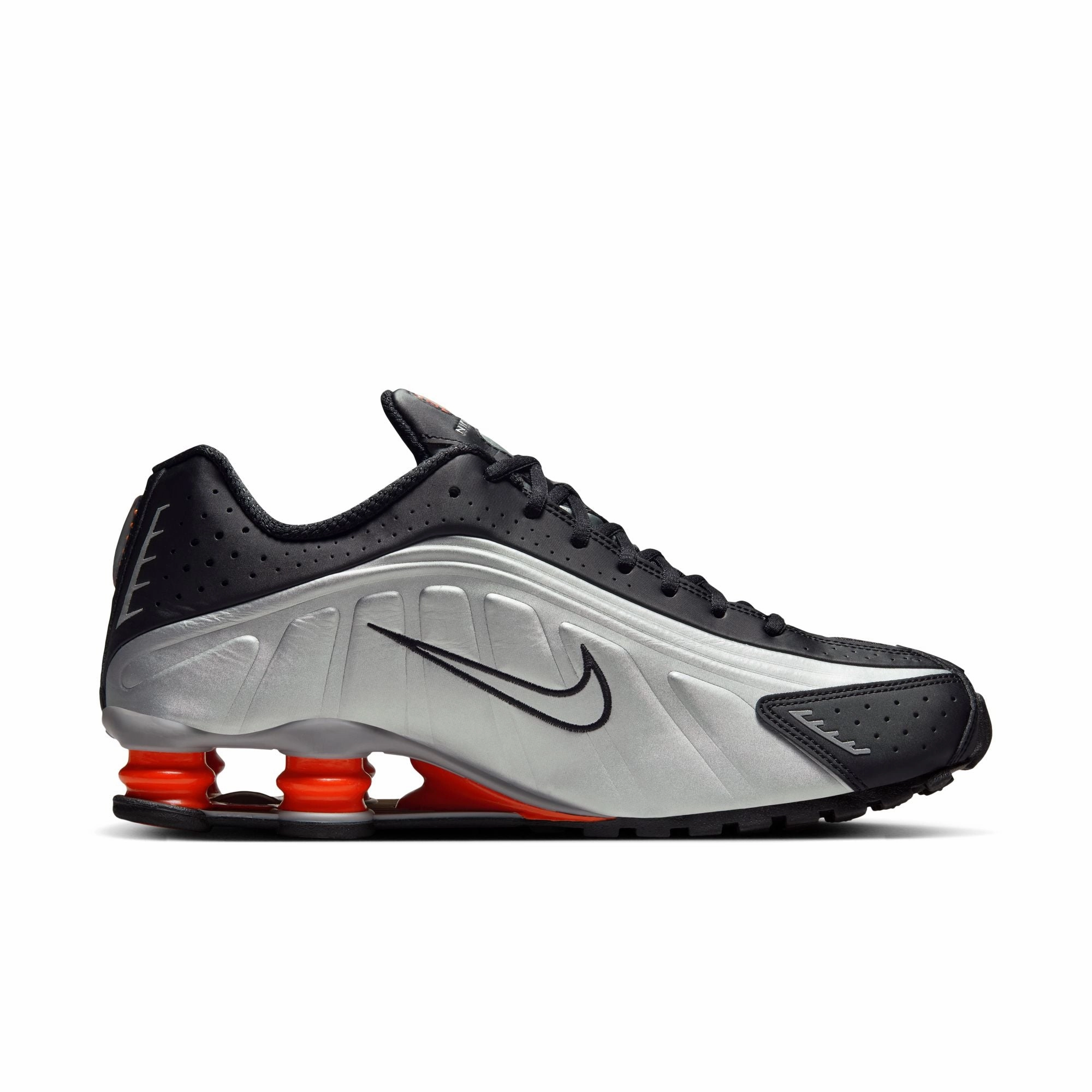 Nike Shox R4 Men's Shoes Color: Metallic Silver/metallic Silver-black Style: HQ1988-002 Nike Ankle Support Shoes