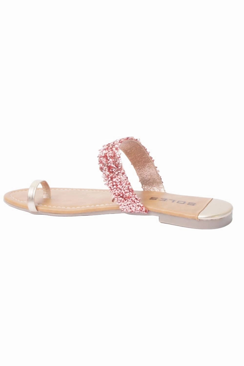 Sandals Rolls Royce SOLES Rose Gold Flat Sandals