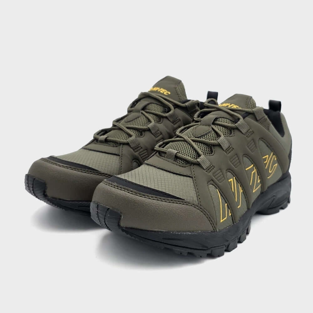 Dakota Drifter Waterproof Trail Shoe Hi-Tec Mens Warrior Outdoor Shoes Olive