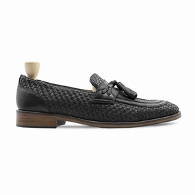 Vivobarefoot Loafers Mosta - Men's Black Hand Woven Calf Leather Loafer