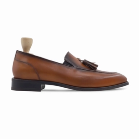 Duke And Dexter Loafers Nafplio - Men's Burnish Brown Calf Leather Loafer