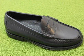Plastic Slip On Shoes MENS LARSONEASY - BLACK LEATHER