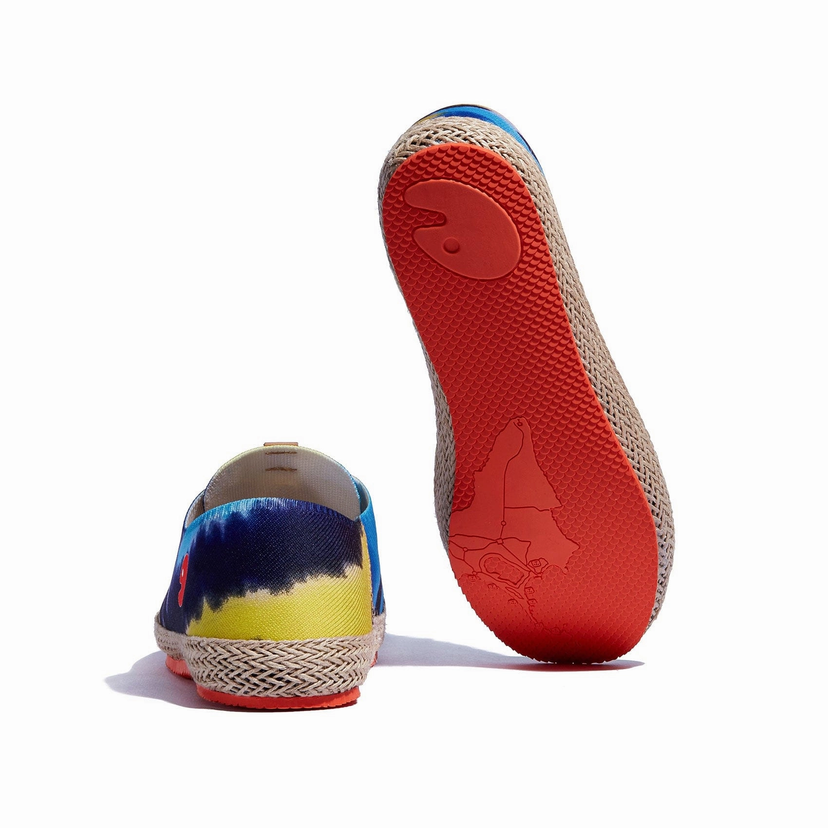 Embroidered Espadrille Wedges Brushstrokes Waves Formentera I Men