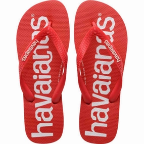 TOP LOGOMANIA - RUBY RED Ocean Sole Flip Flops