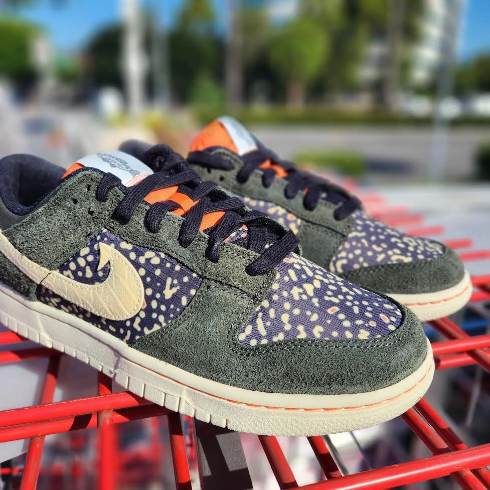 Grey Tennis Shoes Nike Nike Dunk Low Retro SE 2 'Gone Fishing"