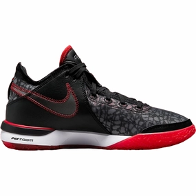 Nike Men's Zoom LeBron NXXT Gen Shoes - Black / White / University red Nike Shoes In Wide Width