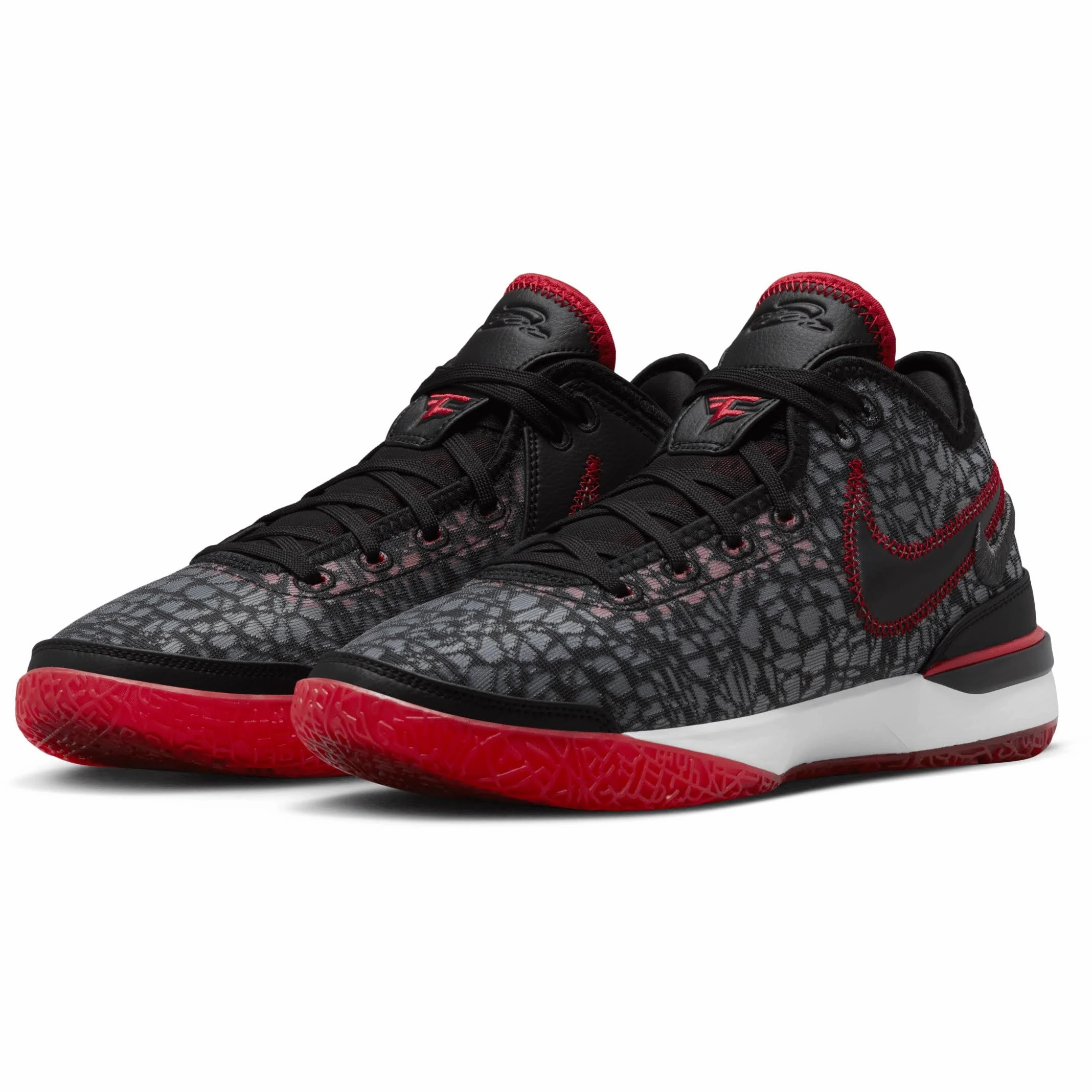 Nike Men's Zoom LeBron NXXT Gen Shoes - Black / White / University red Marvel Nike Shoes