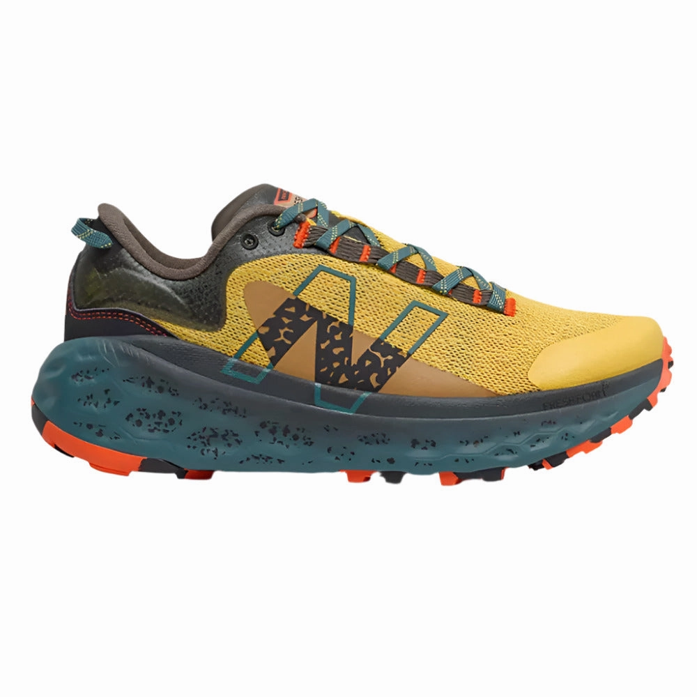 Best Trail 2024 Men's New Balance Fresh Foam X Trail More v2, Harvest Gold/Mountain Teal, 9 D Medium