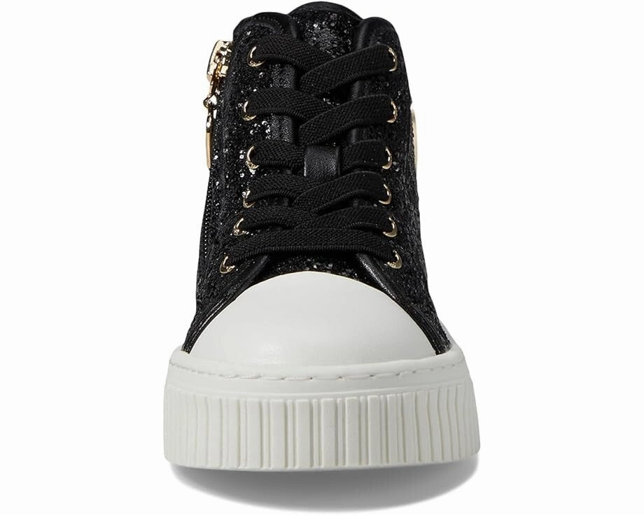 Sneakers Air Force 1 Michael Kors Skate Split Sneakers Girls  Black Glitter Platform Shoes KHD2320