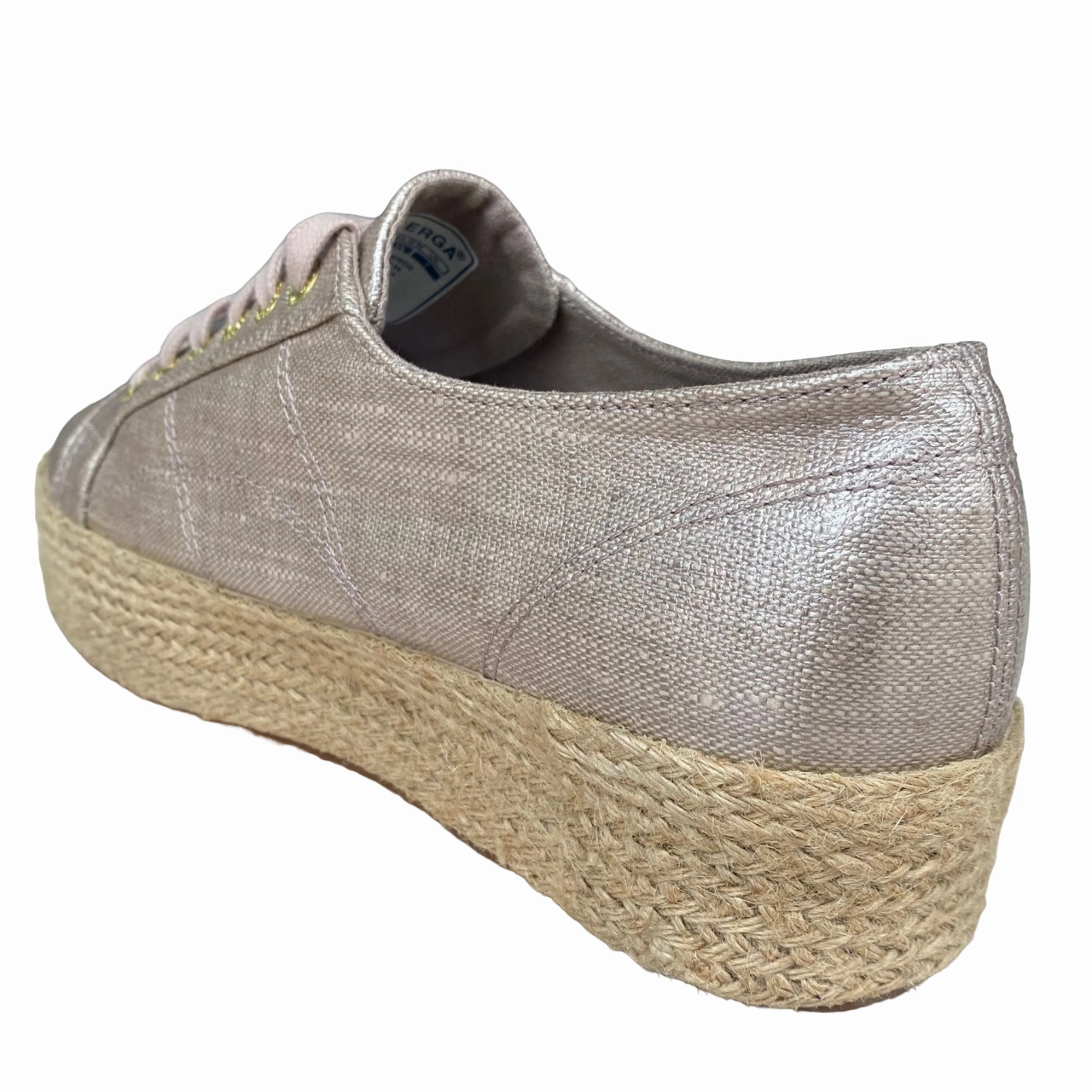 Superga scarpa sneakers da donna con zeppa 2790 Lino ROPE S00BND0 238 beige Sneakers Oc