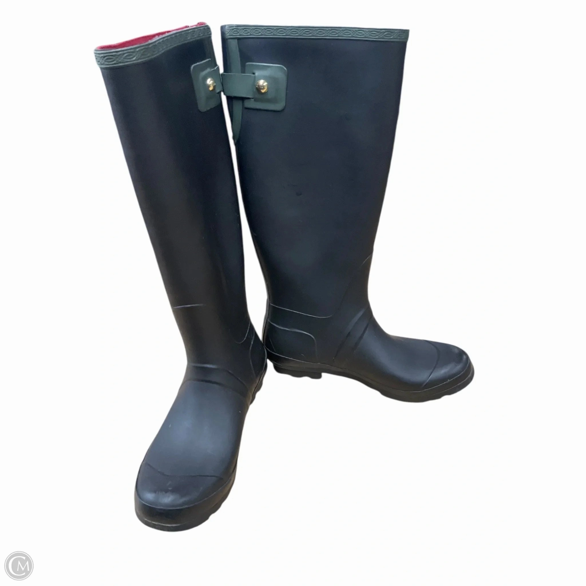 Boots Rain By Tommy Hilfiger In Black & Green, Size: 7 Iron Man Rain Boots