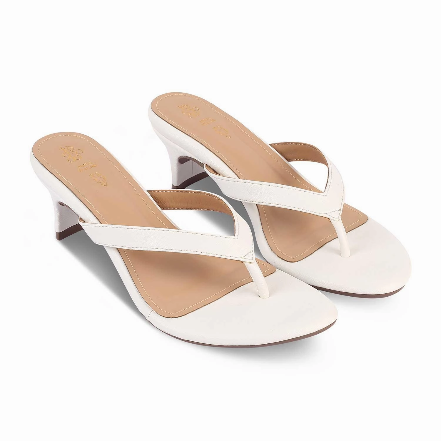 Teeks Sandals The Puglia White Women's Dress Heel Sandals Tresmode