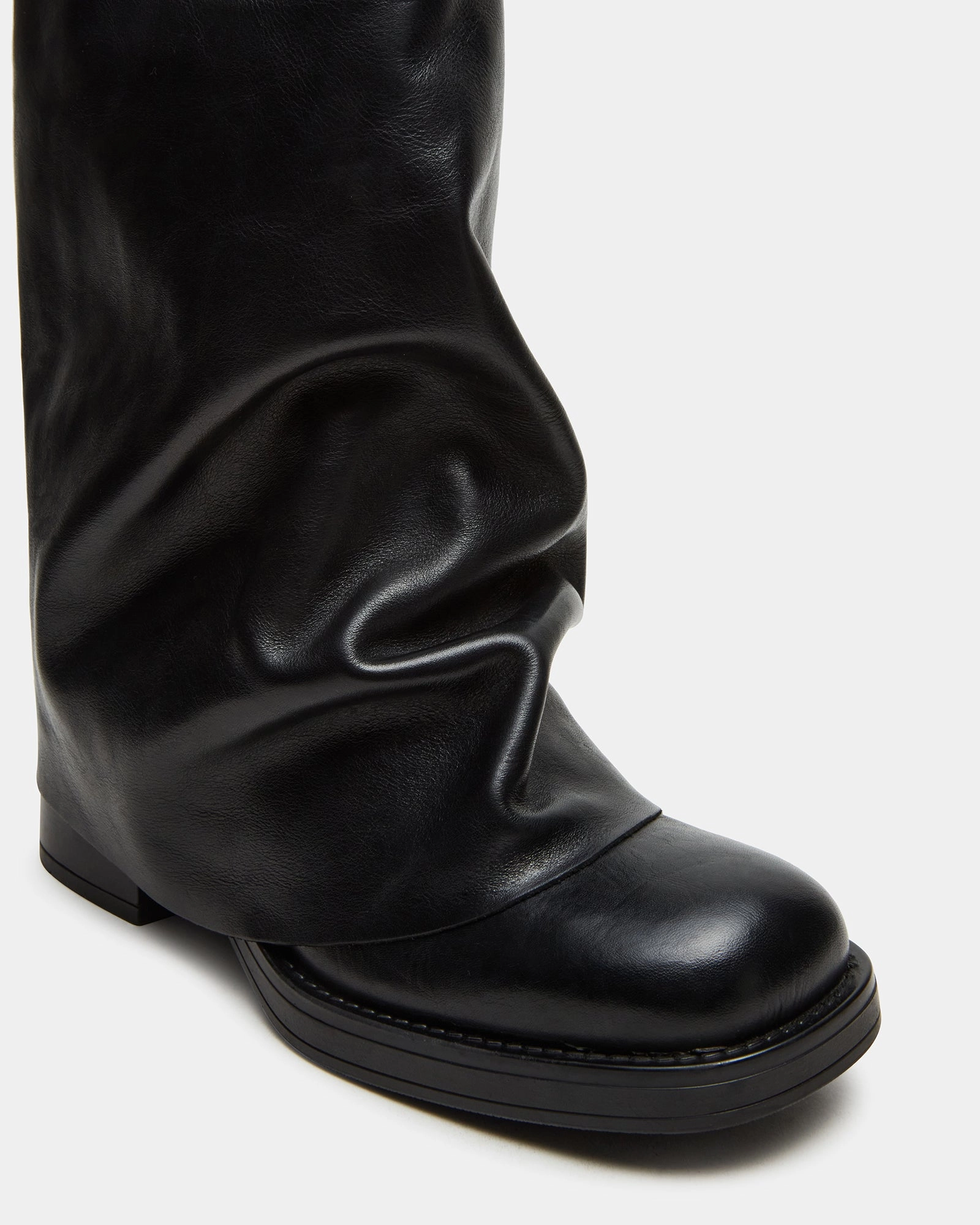 BENTON BLACK LEATHER Georgia Logger Boots