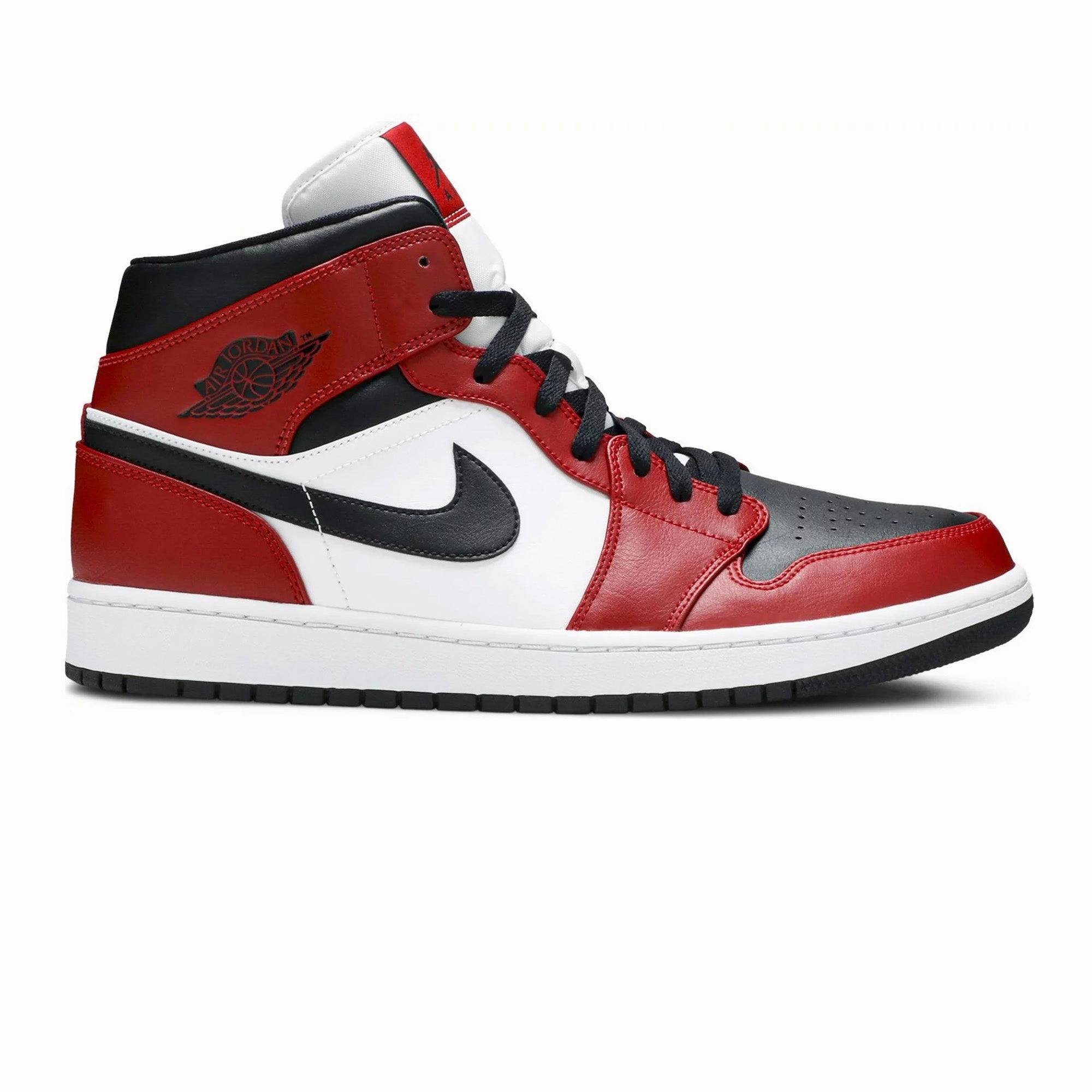 Air Jordan 1 Mid 'Chicago Black Toe' GS (2020) Wayne Wade Basketball Shoes