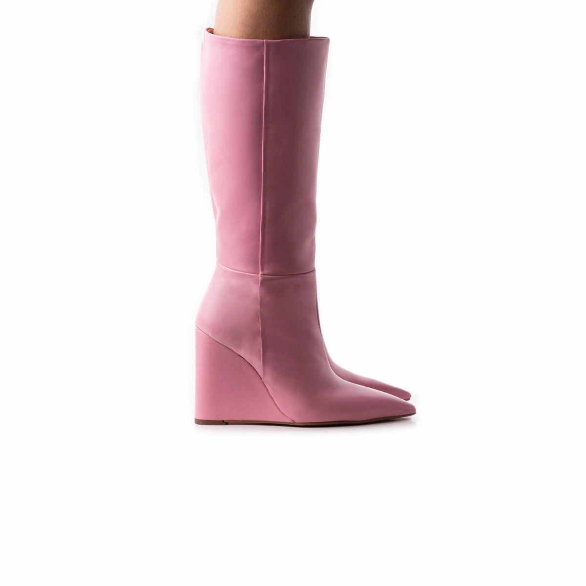 Quilted Boots Heritage Rose Leather