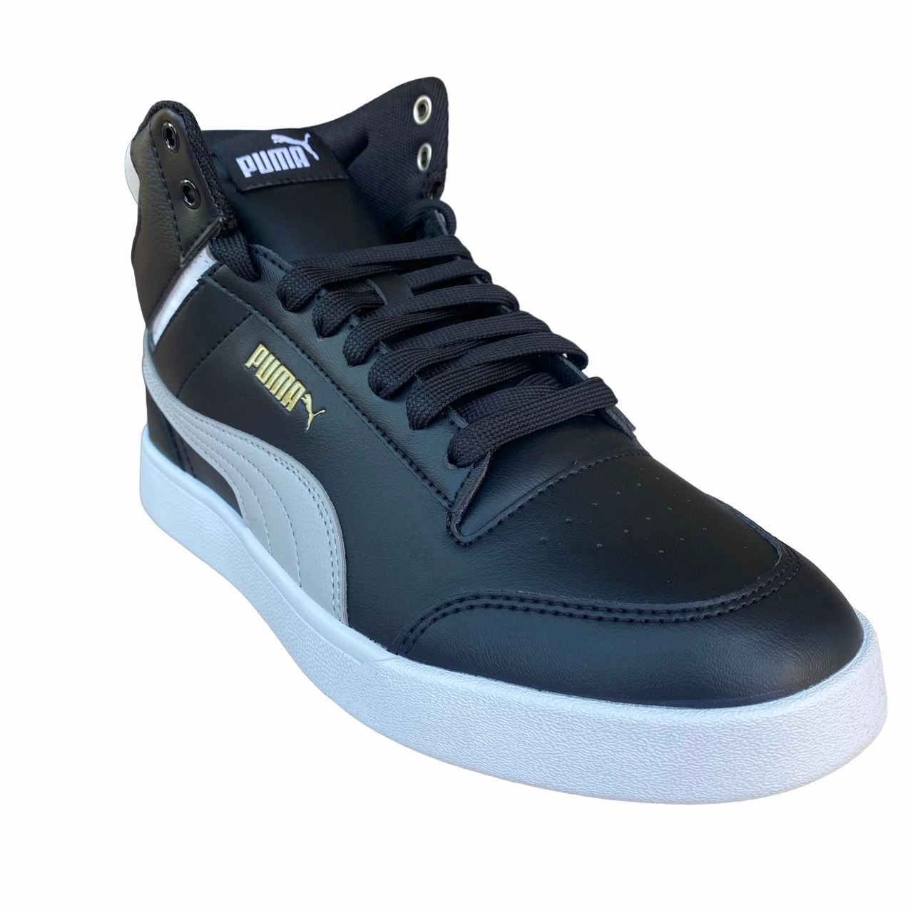 Puma scarpa sneakers alta da uomo Shuffle Mid 380748-02 nero-grigio-oro Running Sneakers Flat Feet