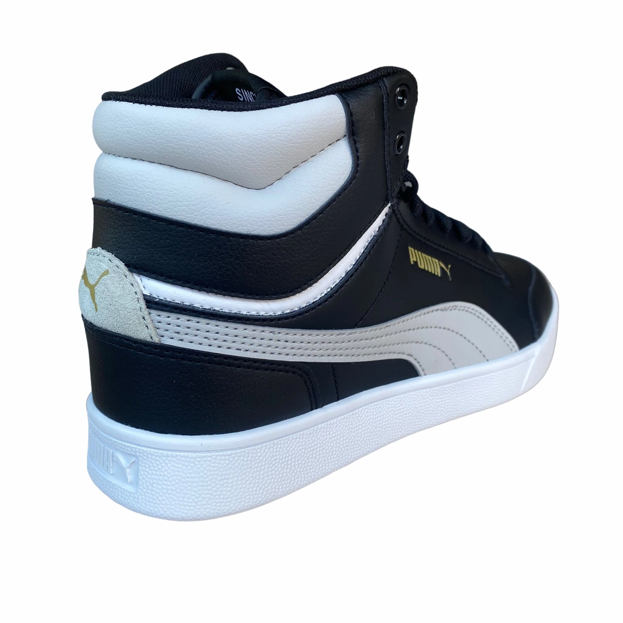 Killwinner Sneakers Puma scarpa sneakers alta da uomo Shuffle Mid 380748-02 nero-grigio-oro