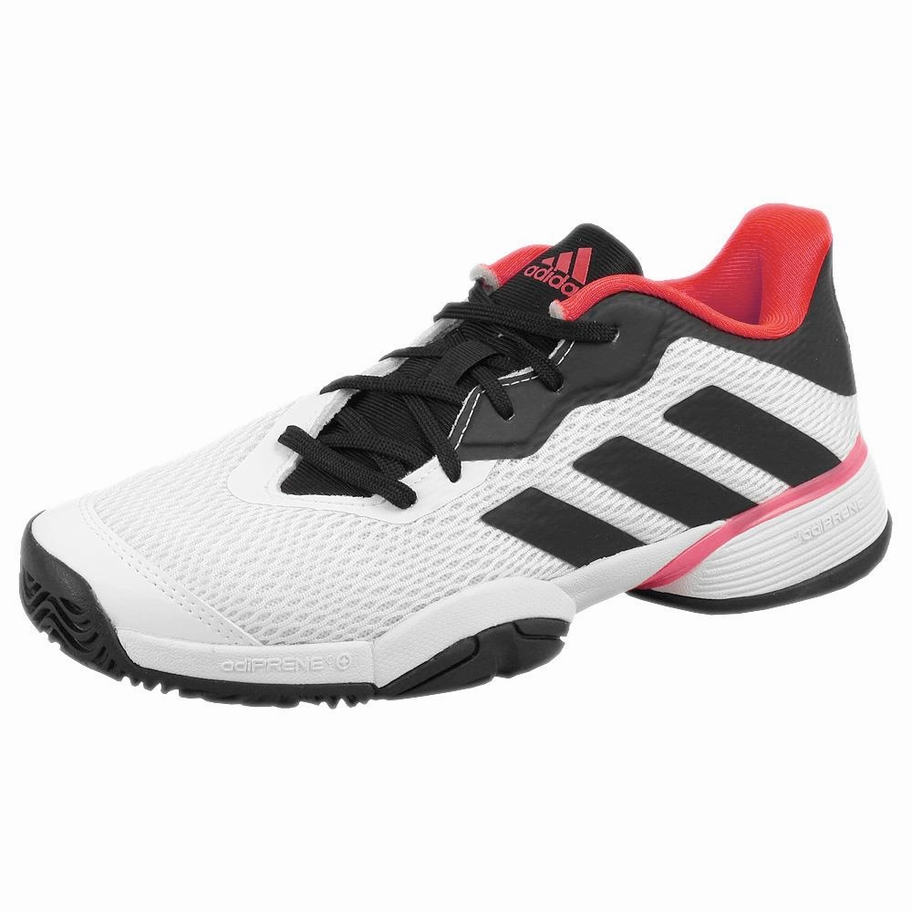 adidas Junior Barricade K - Cloud White/Core Black Brooks Tennis Shoes On Sale