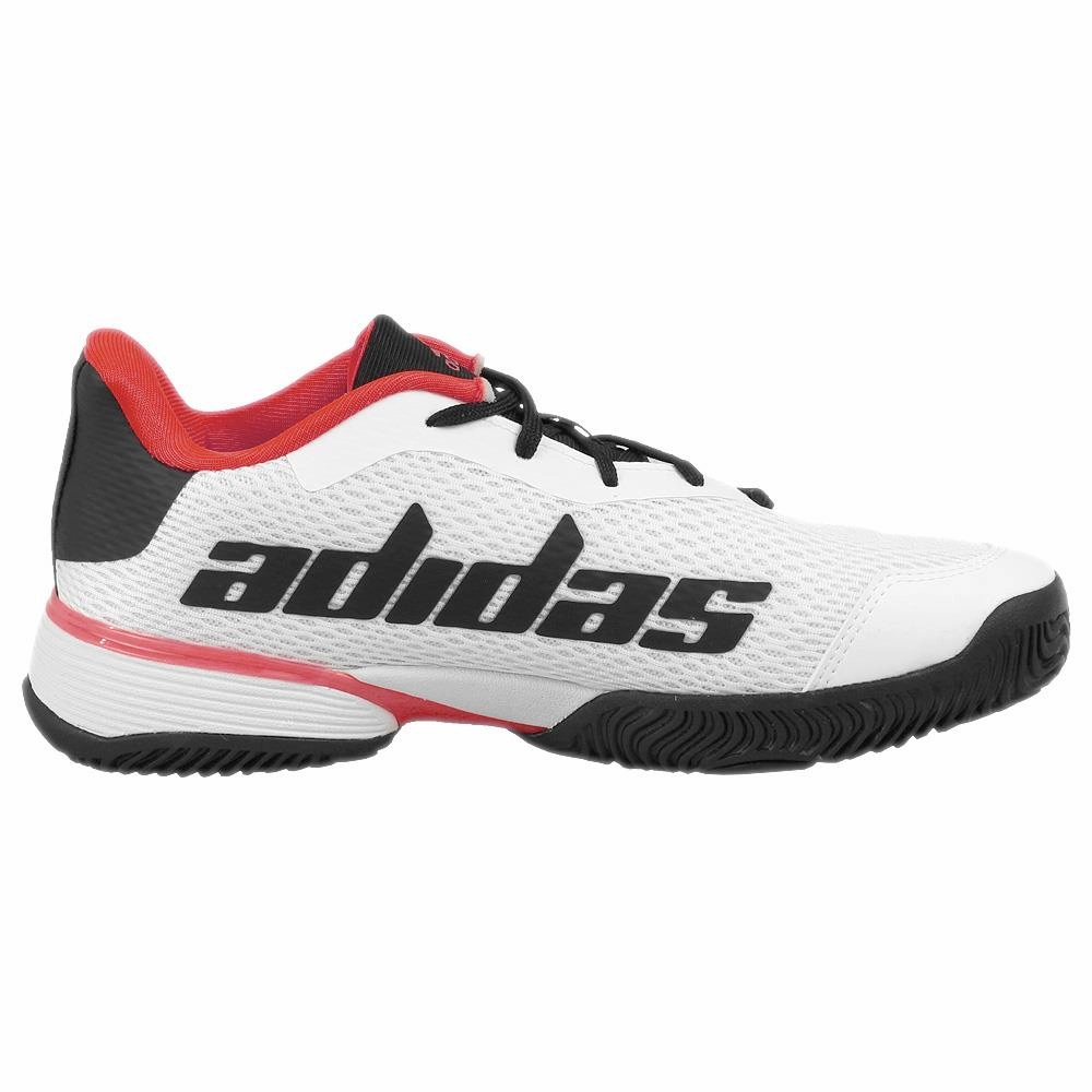 adidas Junior Barricade K - Cloud White/Core Black Cool Nike Tennis Shoes