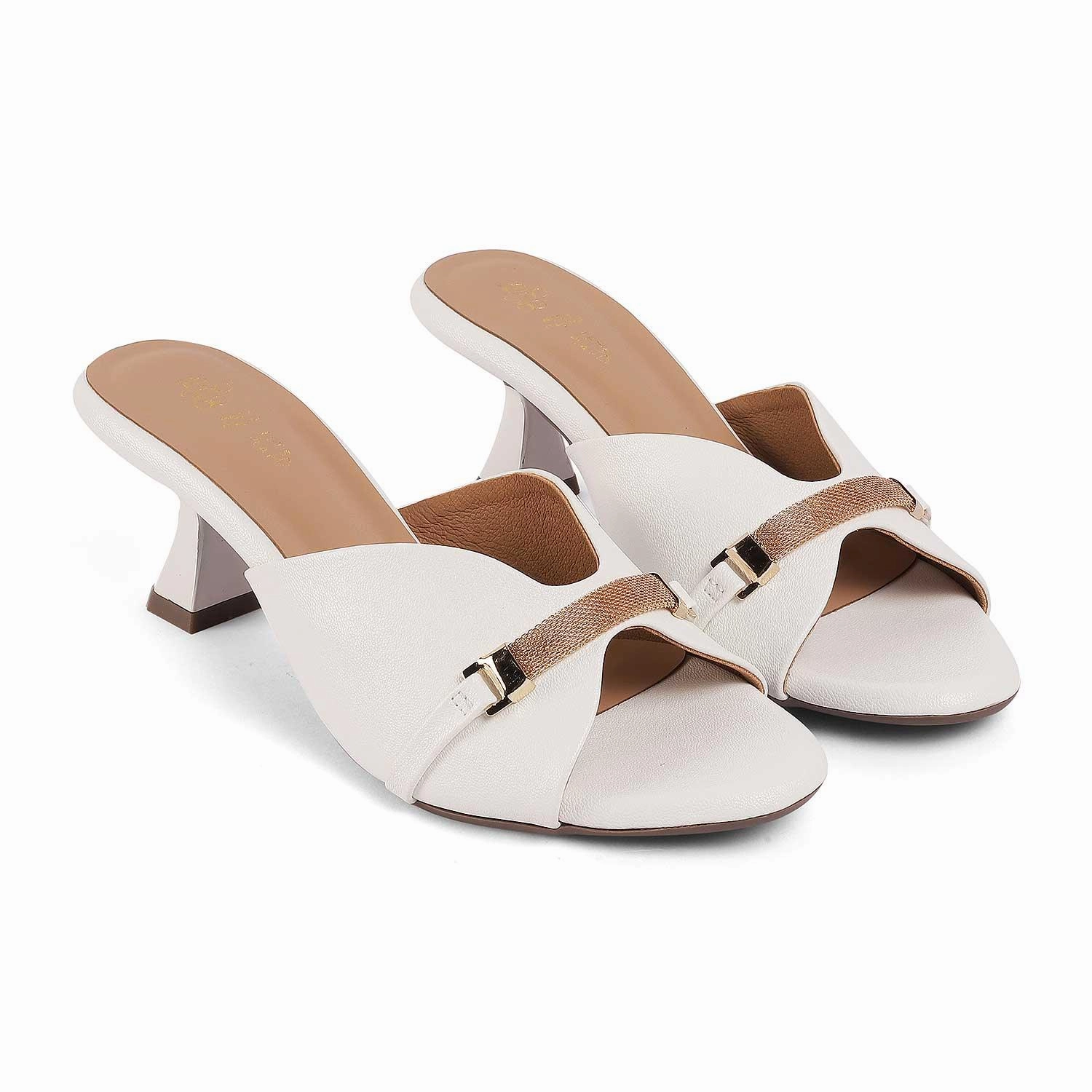 Universal Threads Sandals Tresmode Trigger White Women's Dress Heel Sandals